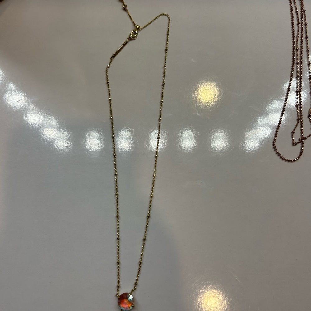 DISCONTINUED KENDRA SCOTT BIRTHDAY GEM STONE NECKLACE